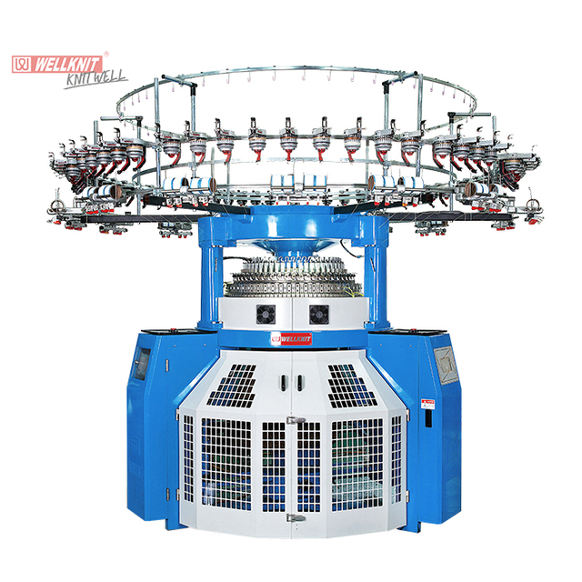 Double Computerized Three Function Way เครื่องถักแบบวงกลม Jacquard