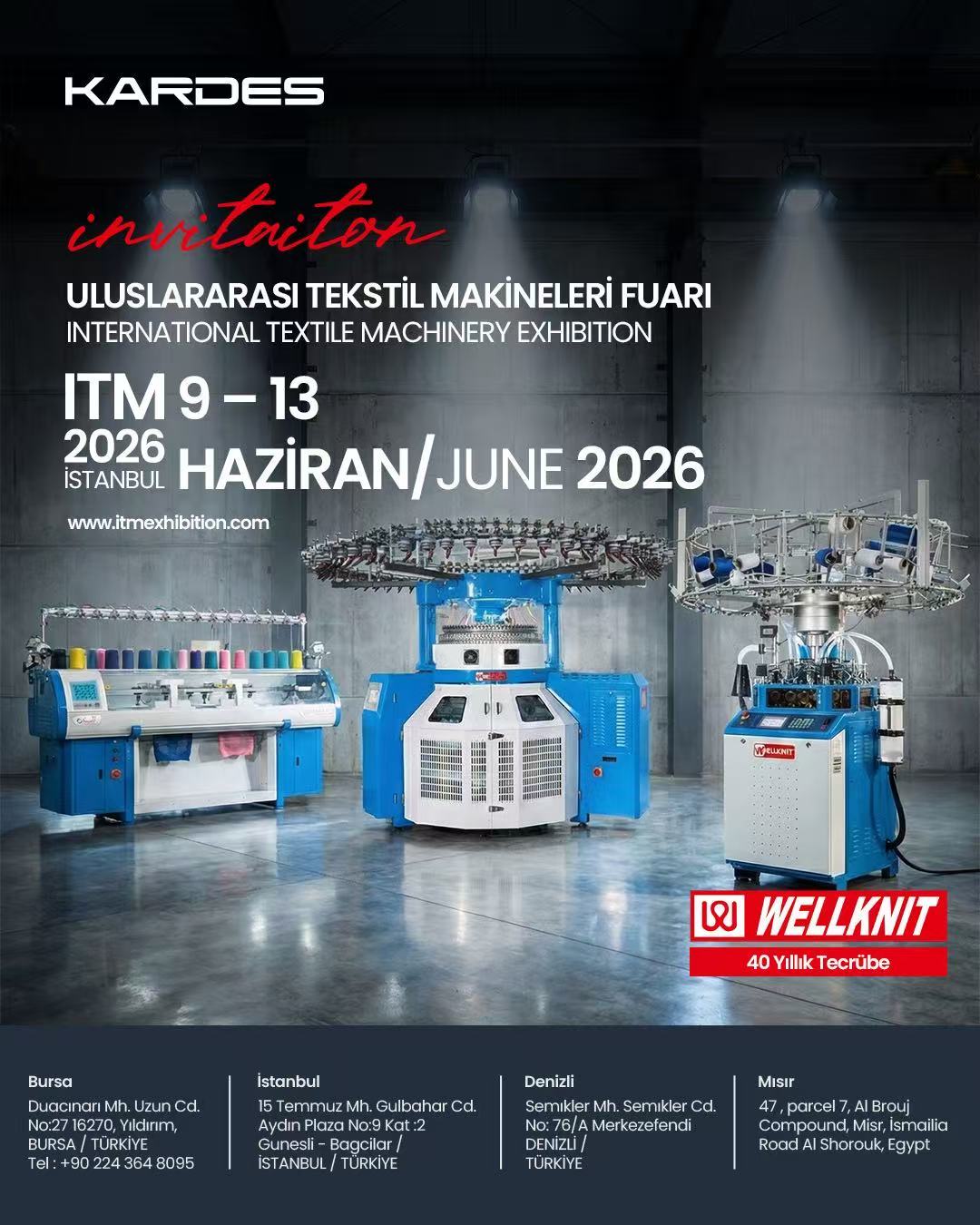 กำหนดการจัดนิทรรศการปี 2026